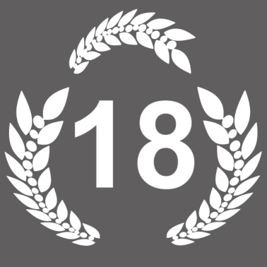 Motiv 18 lorbeerkranz, geburtstagsgeschenk 18