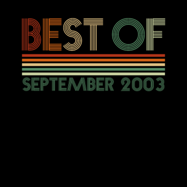 Motiv 18. Geburtstag Geschenk September 2003