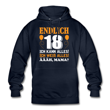Geschenk zum 18 Hoodie - Endlich 18 | Geschenk zum 18. Geburtstag