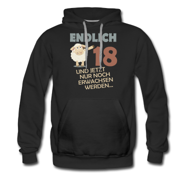 Geschenk zum 18 Hoodie - Endlich 18 dabbing Schaf 18. Geburtstag