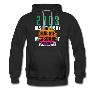Geschenk zum 18 Hoodie - 2003 Geburtstag Geschenk Alter Jahre Spruch bunt