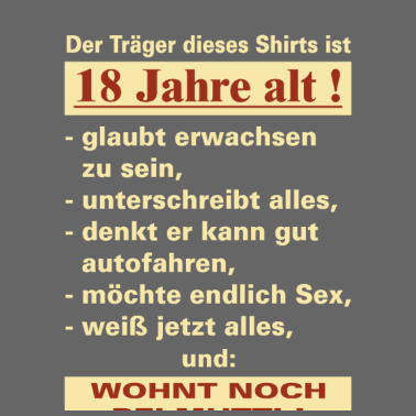 Motiv 18 Jahre Traeger 18 - 2002 18 Geburtstag