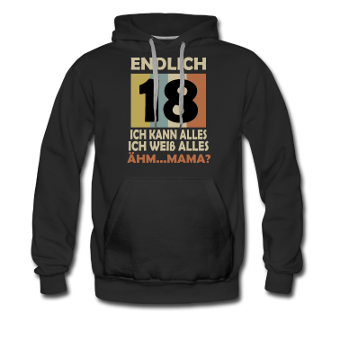 Geschenk zum 18 Hoodie - Endlich 18