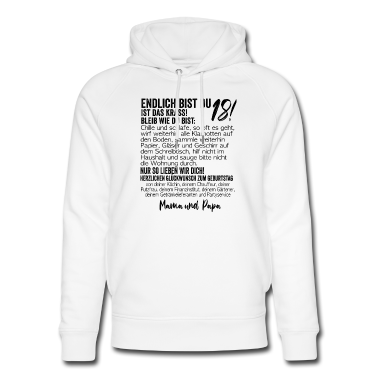 Geschenk zum 18 Hoodie - 18. Geburtstag Endlich 18 Jahre Geschenk zum 18.