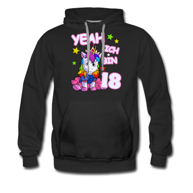 Geschenk zum 18 Hoodie - 18. Geburtstag Einhorn Geburtstagsgeschenk 18