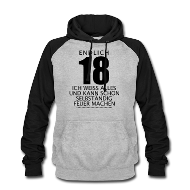 Geschenk zum 18 Hoodie - 18 Jahre