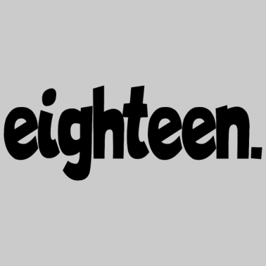 Motiv eighteen 18. geburtstag