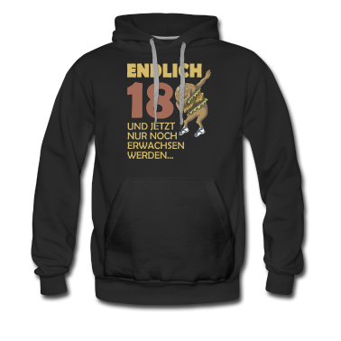 Geschenk zum 18 Hoodie - Endlich 18 - 18. Geburtstag