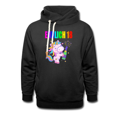 Geschenk zum 18 Hoodie - Endlich 18 lustig 18 Jahre Einhorn 18. Geburtstag