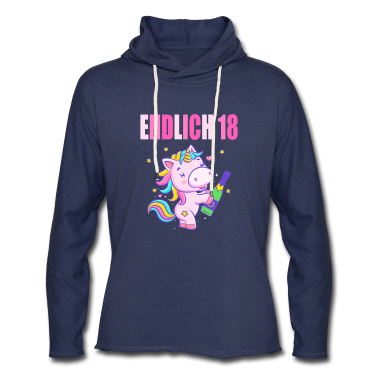 Geschenk zum 18 Hoodie - Endlich 18 lustig 18 Jahre Einhorn 18. Geburtstag