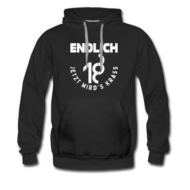 Geschenk zum 18 Hoodie - ENDLICH 18 JETZT WIRDS KRASS 18. Geburtstag