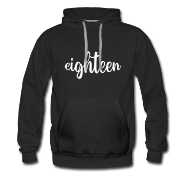 Geschenk zum 18 Hoodie - 18. Geburtstag Spruch 18 Eighteen