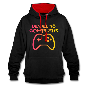 Geschenk zum 18 Hoodie - 18 Geburtstag - Level 18 Complete - Gamer 18 Jahre