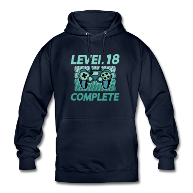 Geschenk zum 18 Hoodie - 18. Geburtstag Gamer Level 18 Complete 18 Jahre