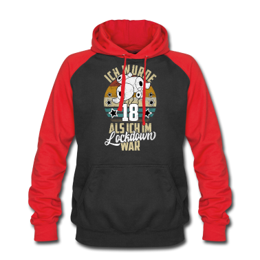 Geschenk zum 18 Hoodie - 18 Geburtstag Ich wurde 18 Als Ich Im Lockdown war