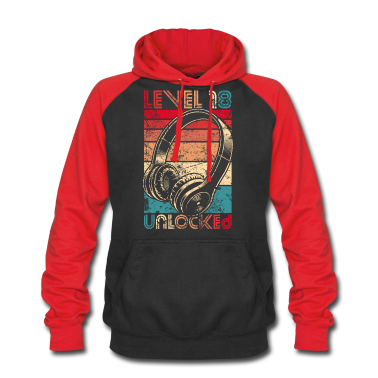 Geschenk zum 18 Hoodie - 18. Geburtstag 18 Jahre Level 18 Unlocked Vintage