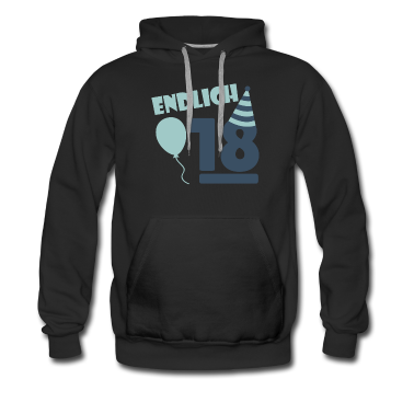 Geschenk zum 18 Hoodie - Endlich 18