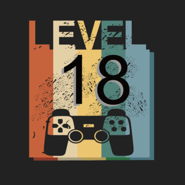 Motiv Level 18, Vintage Shirt zum 18. Geburtstag