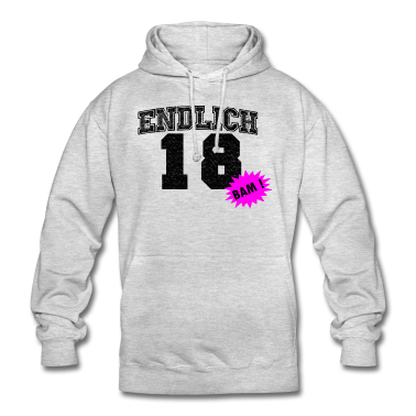 Geschenk zum 18 Hoodie - Endlich 18 Bam 18 Geburtstag