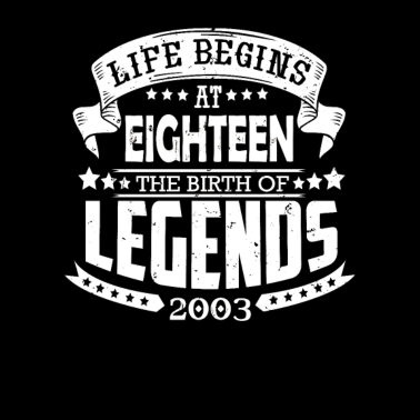 Motiv das Leben beginnt mit 18