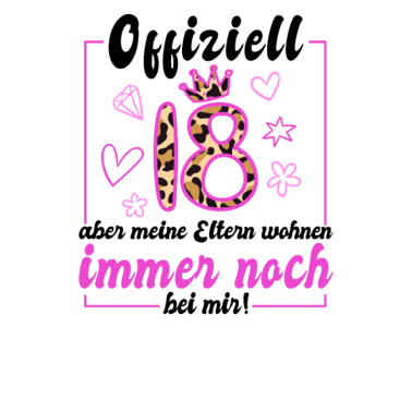 Motiv 18 Geburtstag Mädchen Frau 18 Geschenk 18 Jahre