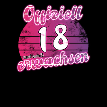 Motiv 18 Geburtstag Mädchen Frau 18 Geschenk 18 Jahre