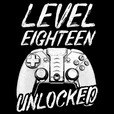 Motiv Level 18 Unlocked 18. Geburtstag