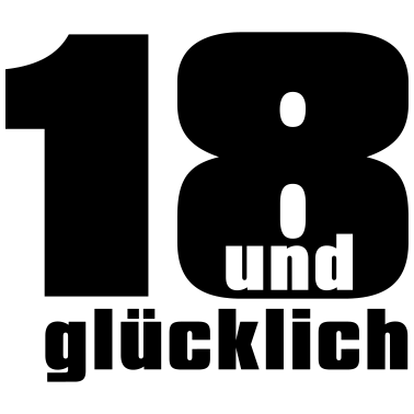 Motiv 18 und gluecklich