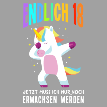 Motiv Lustiges 18. Geburtstag Endlich 18 Geschenk