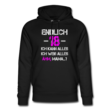 Geschenk zum 18 Hoodie - 18 Geburtstag Mädchen Frau 18 Geschenk 18 Jahre