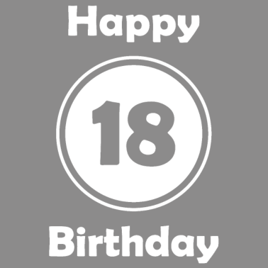 Motiv Happy Birthday 18, 18. Geburstag