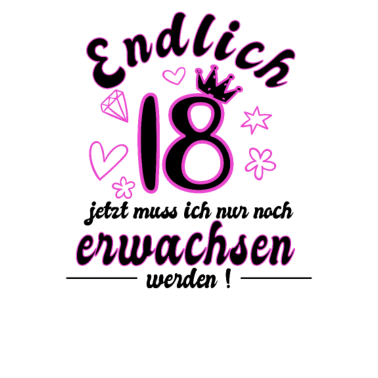 Motiv 18 Geburtstag Mädchen Frau 18 Geschenk 18 Jahre