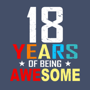 Motiv 18 Jahre Birthday 18 Geburtstag Geschenk 18 Jahre