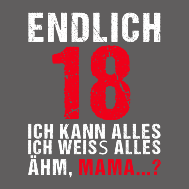 Motiv Endlich 18 Ich kann alles Geschenk 18. Geburtstag