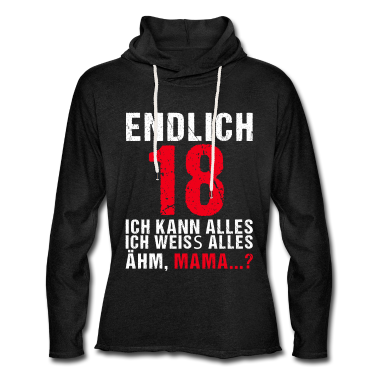 Geschenk zum 18 Hoodie - Endlich 18 Ich kann alles Geschenk 18. Geburtstag