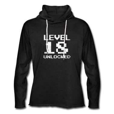 Geschenk zum 18 Hoodie - 18. Geburtstag Level 18 Unlocked 18 Jahre Gamer