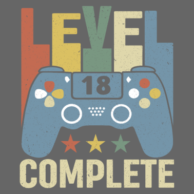Motiv Level 18 Complete 18. Geburtstag 18 Jahre Geschenk