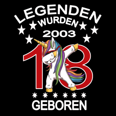 Motiv 18. Geburtstag 18 Jahre Jahrgang 2003