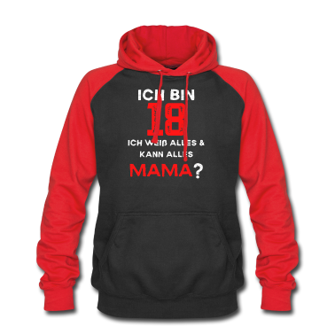 Geschenk zum 18 Hoodie - ICH BIN 18 MAMA volljährig 18 Geburtstag