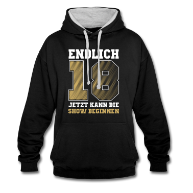 Geschenk zum 18 Hoodie - Endlich 18 Geburtstag 18 Jahre Geschenk