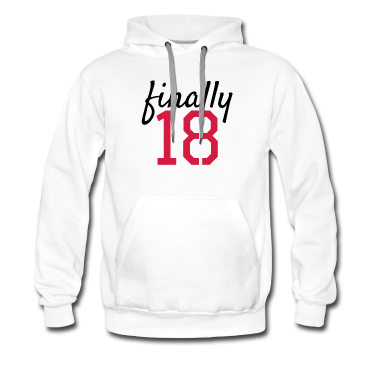 Geschenk zum 18 Hoodie - Endlich 18 Spruch 18. Geburtstag Geschenk