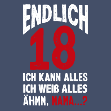 Motiv Lustiges 18. Geburtstag Endlich 18 Geschenk