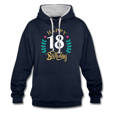Geschenk zum 18 Hoodie - 18 Happy Birthday