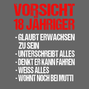 Motiv 18 Jahre 18 Geburtstag Geschenk