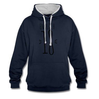 Geschenk zum 18 Hoodie - Endlich 18! Spruch 18. Geburtstag Geschenk