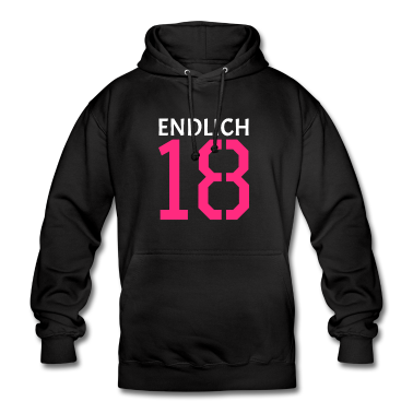 Geschenk zum 18 Hoodie - Endlich 18 Spruch 18. Geburtstag Geschenk