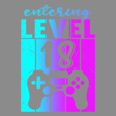 Motiv Level 18 Gaming Controller 18. Geburtstag