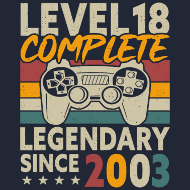 Motiv Level 18 Complete 18 Geburtstag 18 Jahre Geschenk