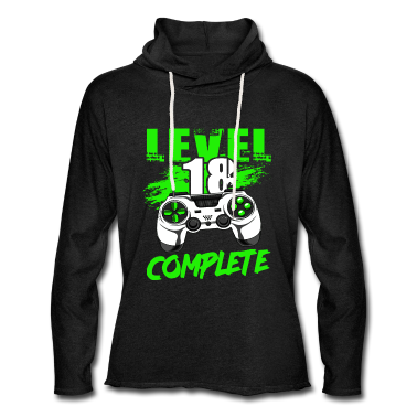 Geschenk zum 18 Hoodie - Level 18 Complete 18. Geburtstag Gamer 18 Jahre