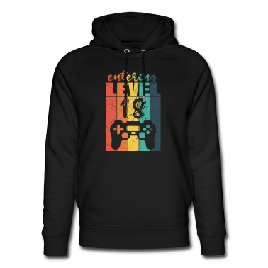 Geschenk zum 18 Hoodie - Level 18 Gaming Controller 18. Geburtstag